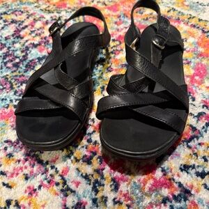 Born Black Strappy Sandals